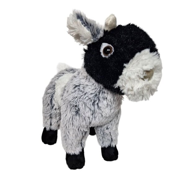 Wishpets Chewy Goat Black White Gray Plush Stuffed Animal 2017 10" - Picture 1 of 8